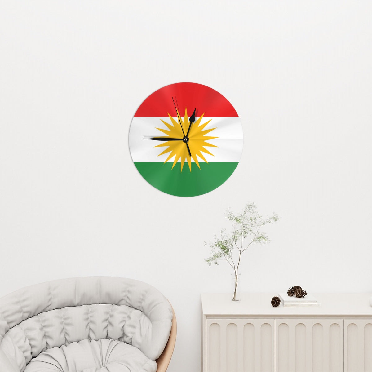Kurdistan Wall Clock with Stand