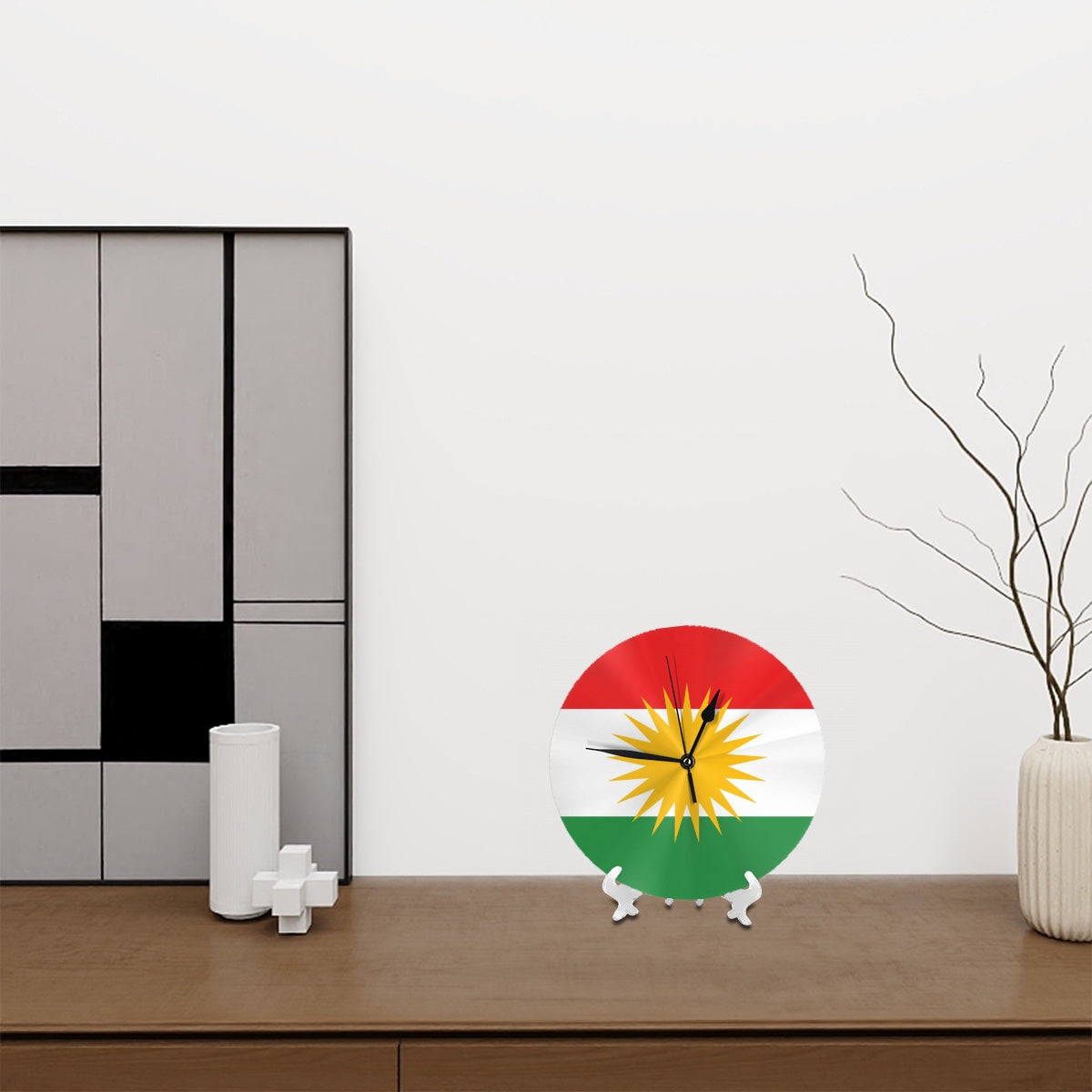 Kurdistan Wall Clock with Stand