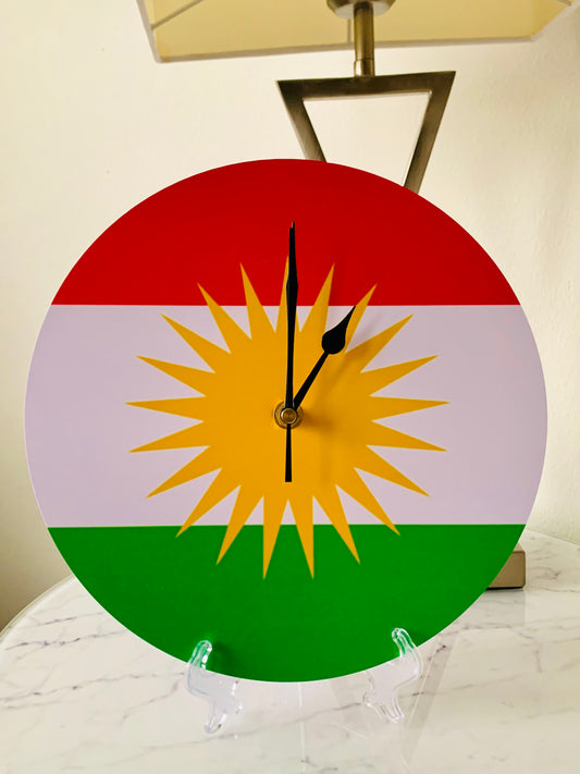 Kurdistan Wall Clock with Stand
